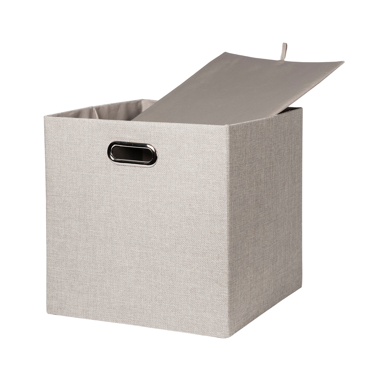 VESTIAMO CASA - Contenitore Portatutto Salvaspazio in poliestere Beige - h33x33x33 cm